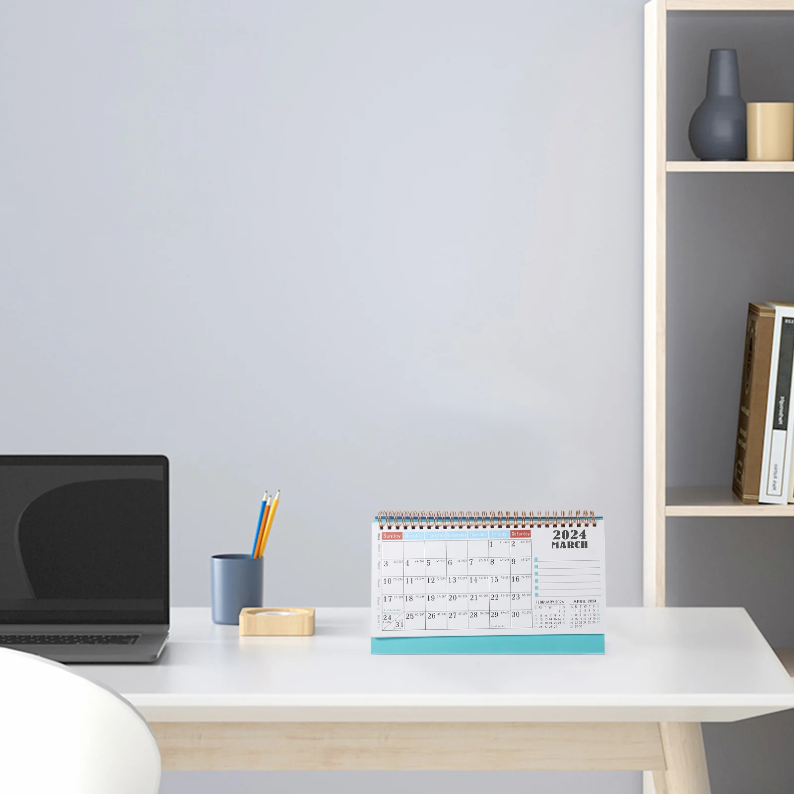 

Decorate 2024 Desk Calendar Office Tabletop Easels for Painting Paper Daily Use Monthly