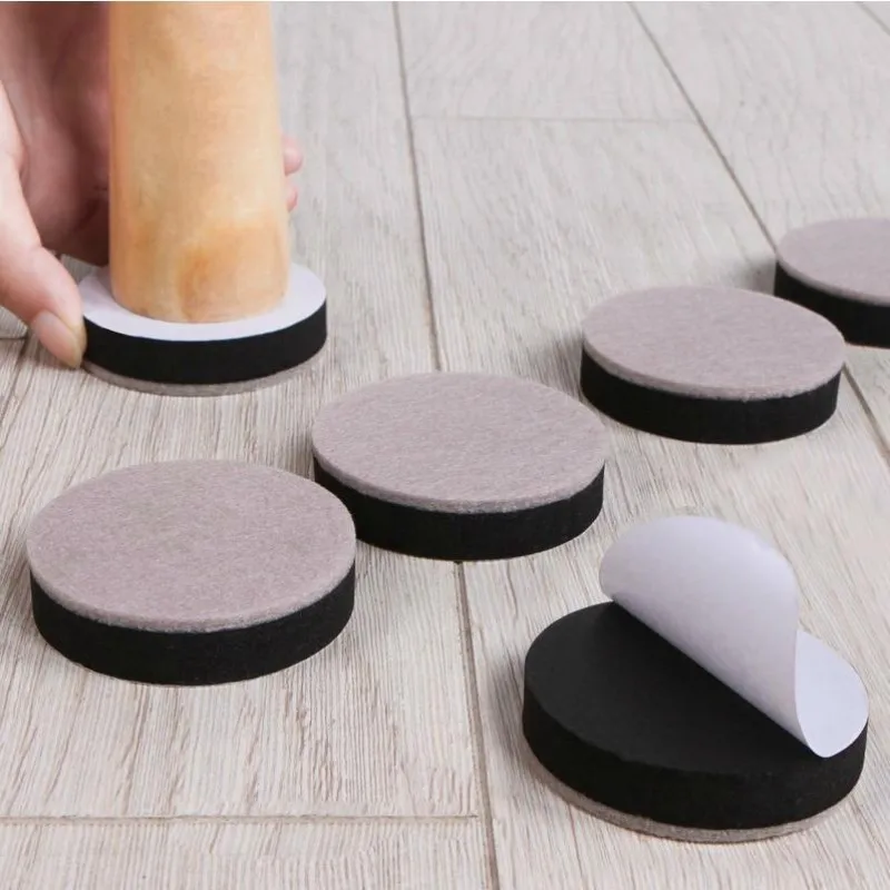 Self-Adhesive Felt Furniture Pads - Anti-Slip Mute Floor Protectors for Chairs, Tables, and Sofas