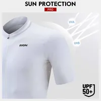 RION Cycling Jersey Men Mountain Bike MTB Shirts UPF50+ Bicycle Clothing Road Riding Jerseys Outdoor Sports Slim Fit Breathable 2