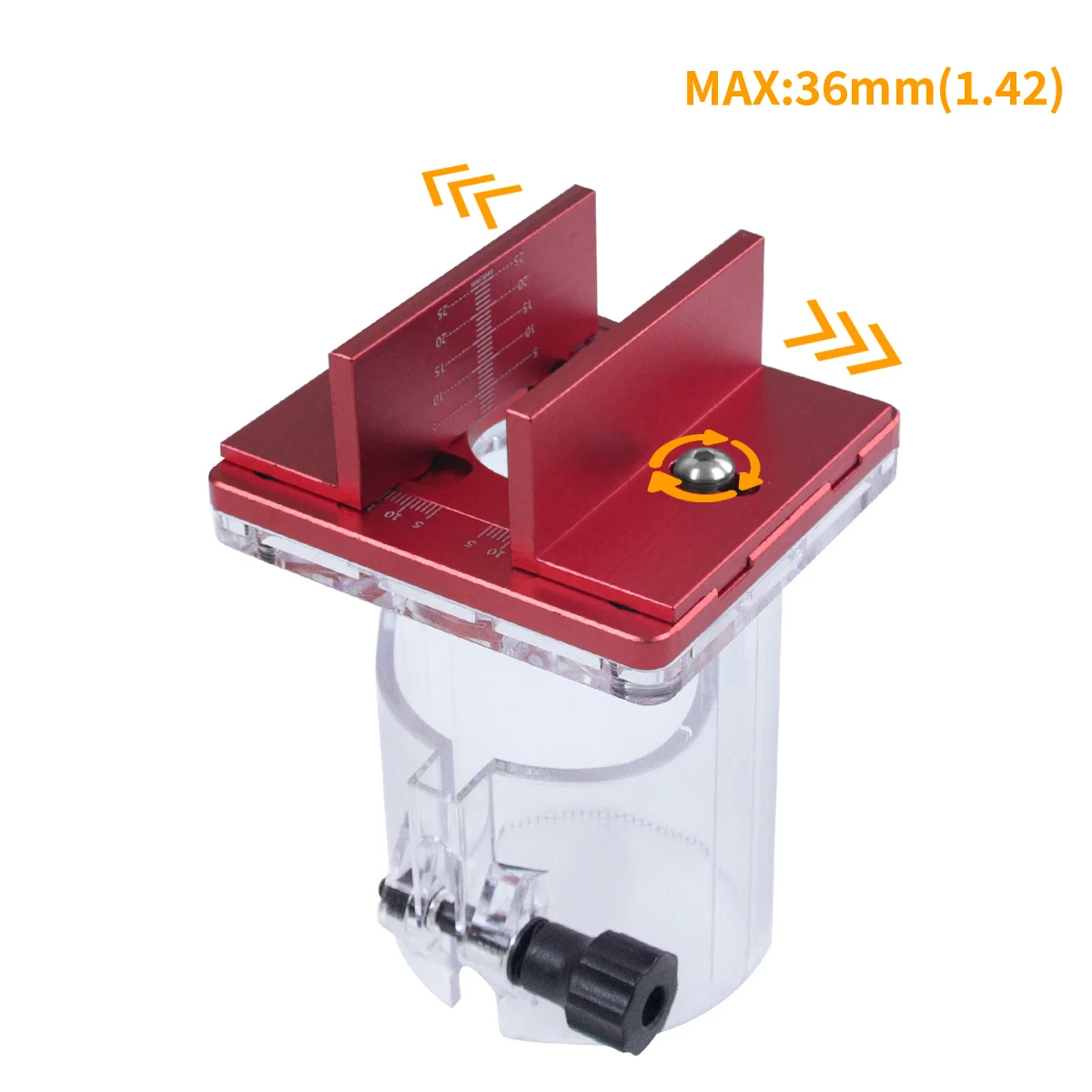Base De Fresado 2 En 1 Para Carpintería - Soporte De Ranura Invisible Para Conexiones Ocultas, Compatible Con Máquinas De Diámetro Interior 65 Mm