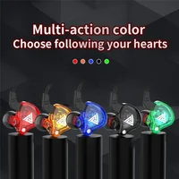Écouteurs intra-auriculaires QKZ AK6 avec 6 unités dynamiques, microphone, son stéréo, subwoofer HIFI, pour le sport et monitoring 3