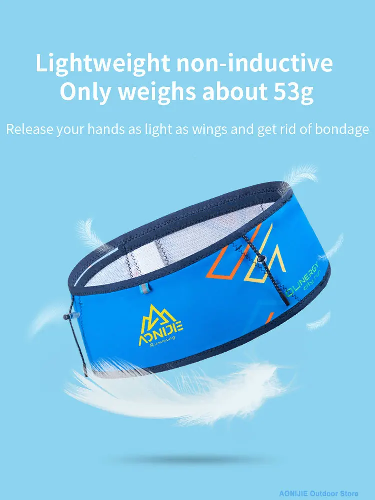 AONIJIE W8108 Running Waist Bag with 500ml soft flask for Women Men with Four Pockets Lightweight Breathable for Gym Marathon 5
