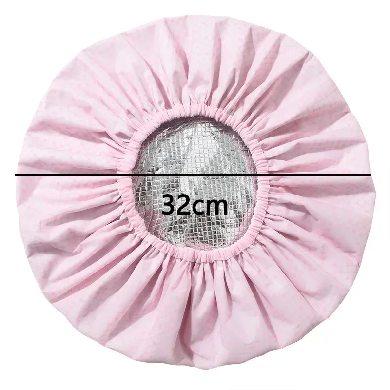 1PC 자체 가열 주석 호일 모자 두꺼운 난방 스팀 헤어 마스크 캡 휴대용 헤어 살롱 부드러운 헤어 오일 베이킹 캡