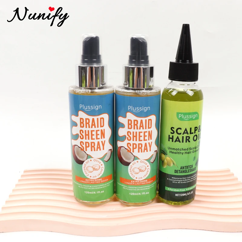 1Pcs Braid Sheen Spray With Coconut Oil For Dreadlocks Care 4oz Scalp & Hair Oil For Nourish