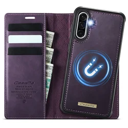 Detachable PU Leather Flip Wallet Case with RFID Blocking - Galaxy M44 5G (Purple)
