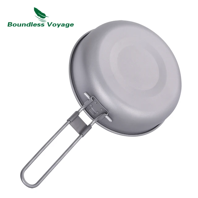 야외 애호가를 위한 혁신적이고 내구성 있는 Boundless Voyage 티타늄 프라이팬