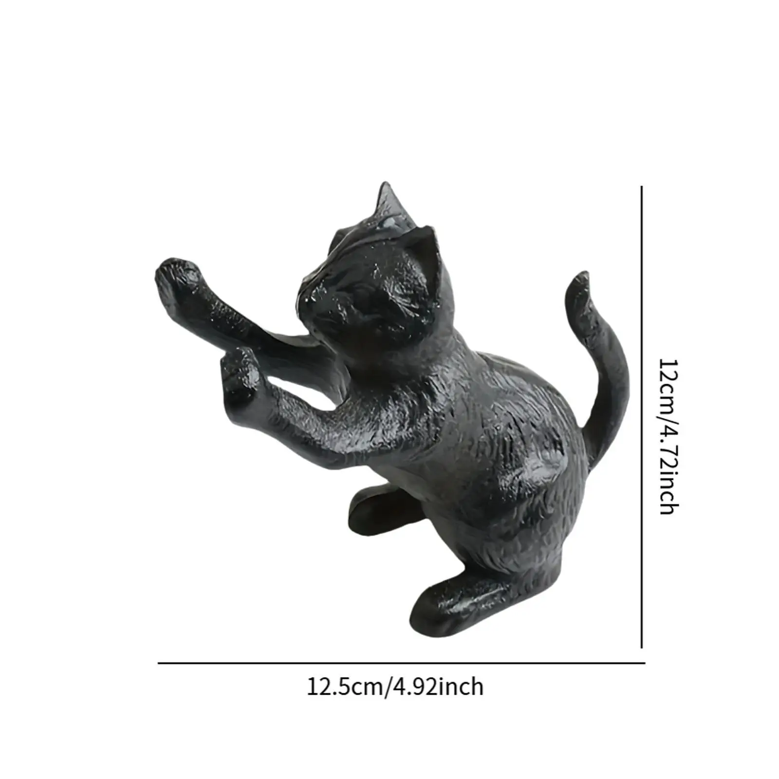 Decorative Cat Bookend Unique for Heavy Books Book Holder for Library Office Home Living Room Display Shelf Gift for Cat Lovers