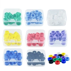 1 Box Silicone Dental Instrument Color Code Rings Identification Circle Instrument Disinfection Oral Care Dentist Tool Materials