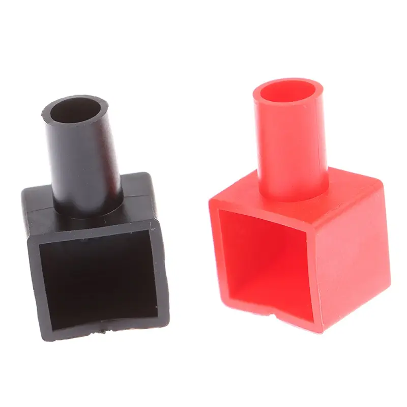 Électrique Batterie Borne Caoutchouc Protecteur Couvertures Pour 18mm C Ble Rouge Noir 1 Paire