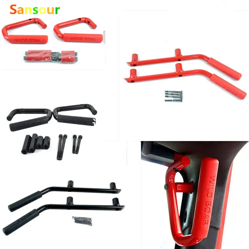 Braccioli Per Jeep Wrangler Jk 2007 Up 2/4 Porta Auto Anteriore Posteriore Maniglia Kit Copertura Per Jeep Wrangler Accessori Styling