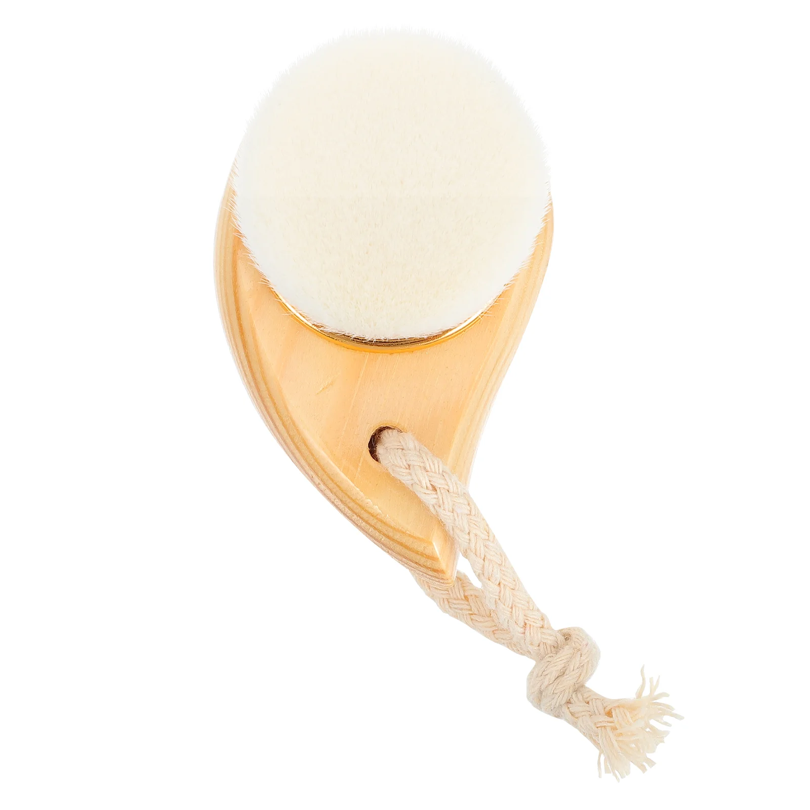

Wood Makeup Removal Brush Face Scrubber Handle Facial Brush Face Cleaning Brush