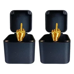 Pop - Up Middle Finger Novelty Gift Box - Creative Desk and Home Decor Prank Gift (2pcs)