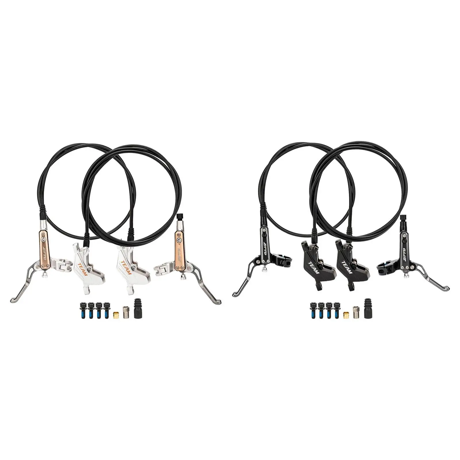 

Bike Hydraulic Disc Brake Calipers, Hydraulic Disc Brake Set, Oil Brake, Parts Bicycle Oil Disc Brakes Levers for Road Bikes