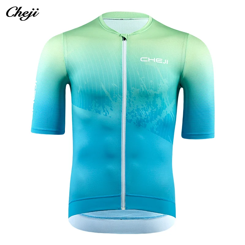 Camisetas de ciclismo CHEJI, ropa transpirable, camisetas de manga corta para hombre, de verano, de secado rápido, de alta calidad, de secado rápido, antiencogimiento, para verano