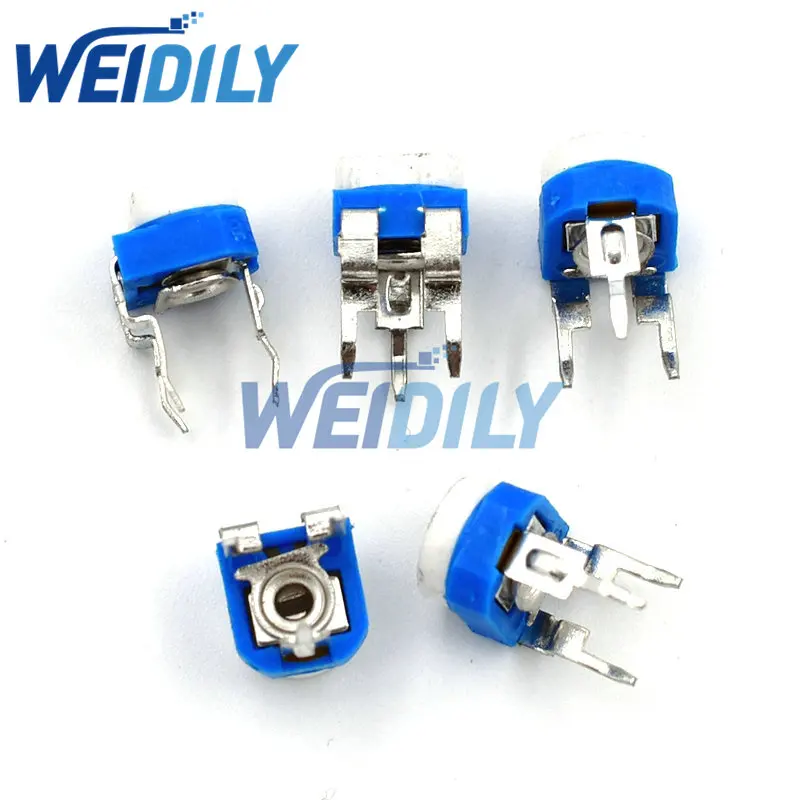 Trimmer Potentiometer 65PCS Trimming Potentiometer RM-065 Top Adjustment 100R-1M RM065 WH06-2 Variable Resistors Assorted Kit 13Type*5pcs New