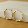 14K Gold Filled Hoops Earrings 7 Size Circle Jewelry Minimalism Brincos Vintage Pendiente Oorbellen Boho Hypoallergenic Earrings 4