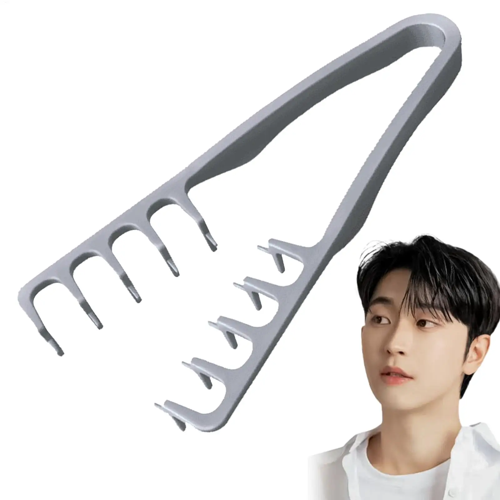 Wide Tooth Comb for Curly Hair Roots Volumizing Tool Covering Bangs Seam Grooming Tool Volumizing Wide-Tooth Hair Styling Comb