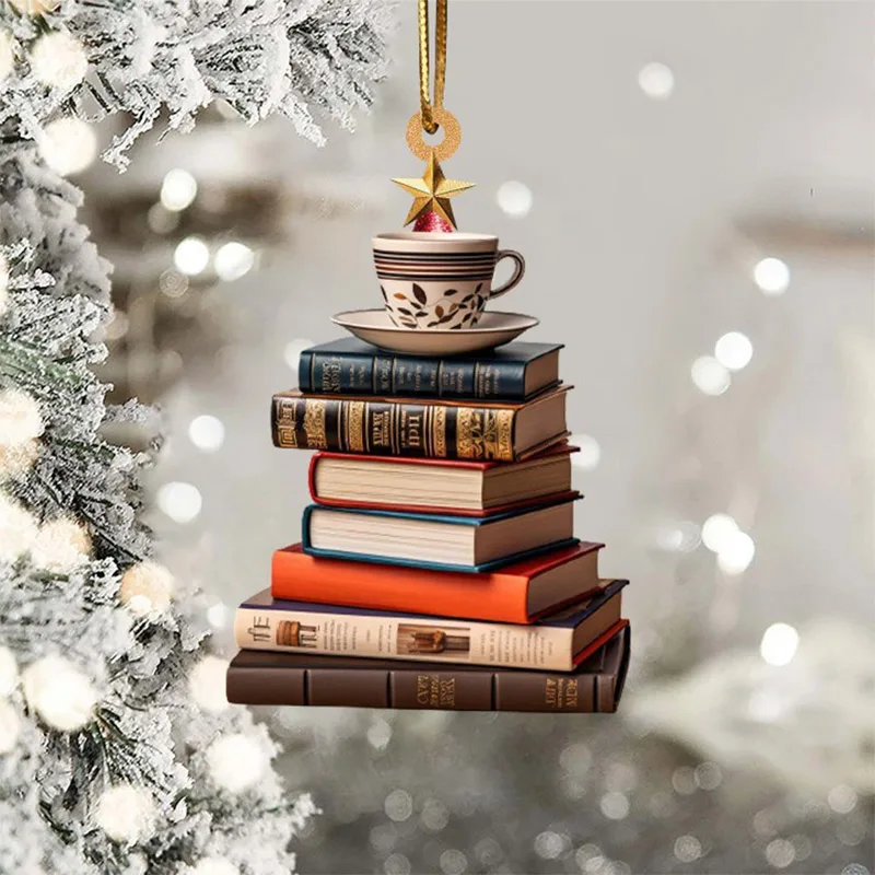 Creative Christmas Tree Car Pendant New Christmas Acrylic Holiday Home Decoration Car Interior Decoration