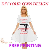 Customized Spring Dress Women Stylish Party Dress A-Line Girdle Dresses Girl Trend Fashion Elegant Popular DIY Dresses 1