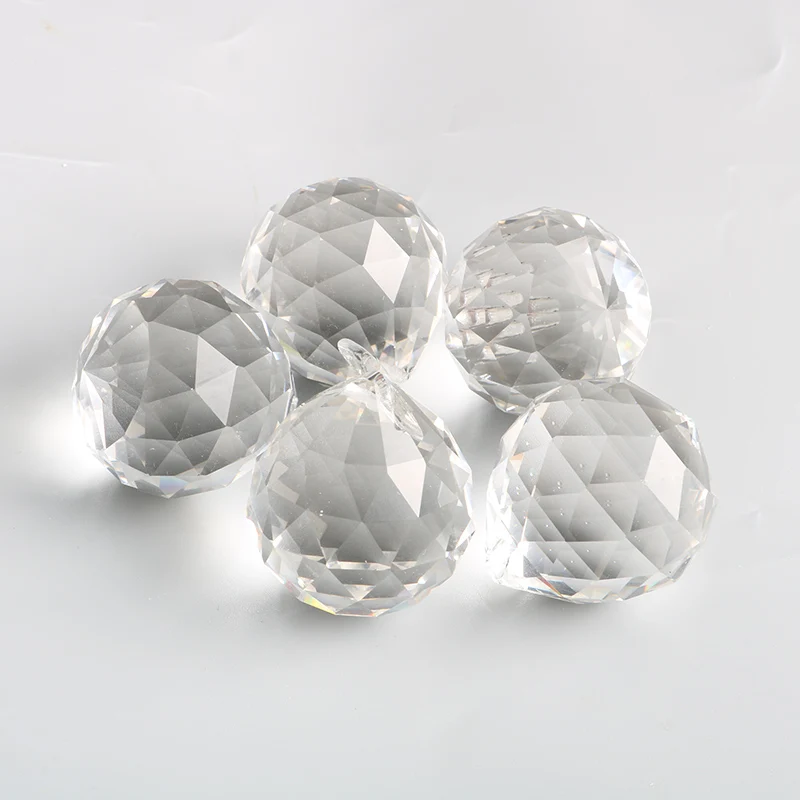 Sun Catchers Crystal Pendant 10pcs AB Crystal Ball Prism Chandelier Pendant Rainbow Maker DIY Bead Curtain Xmas Ornament