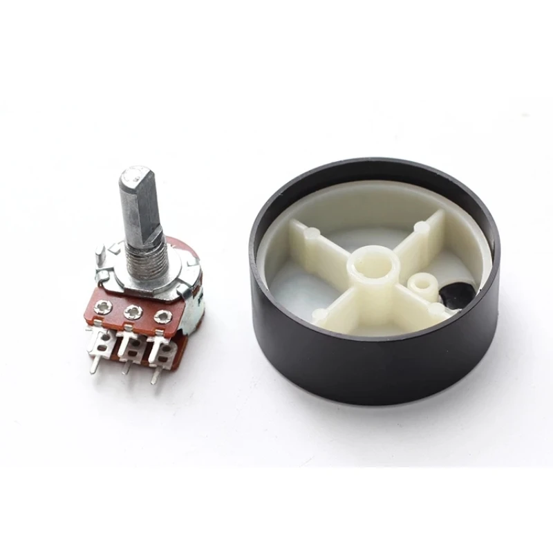 Aluminum Alloy Potentiometer Knob Cap Volume Control Rotation Switch 6 mm roll shaft/D-axis audio accessories