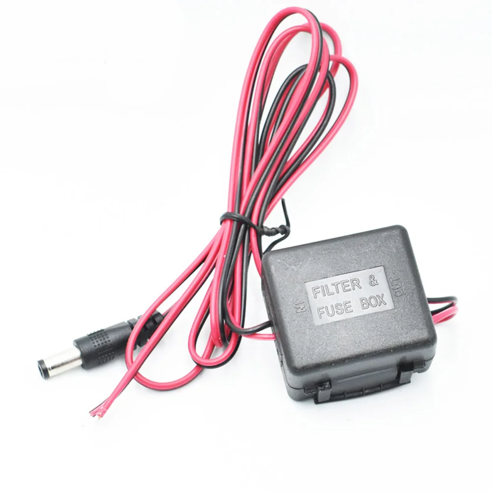 1x Vehicle Power Step-down Voltage Regulators Output Black Wire Camera Negative Output Red Line Camera Positive 39x36x26mm 47g