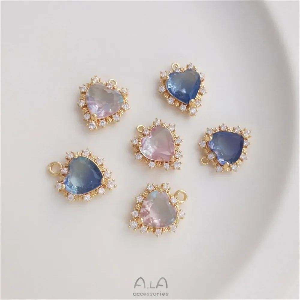 

Кулон «Сердце океана» с цирконом, 14 к