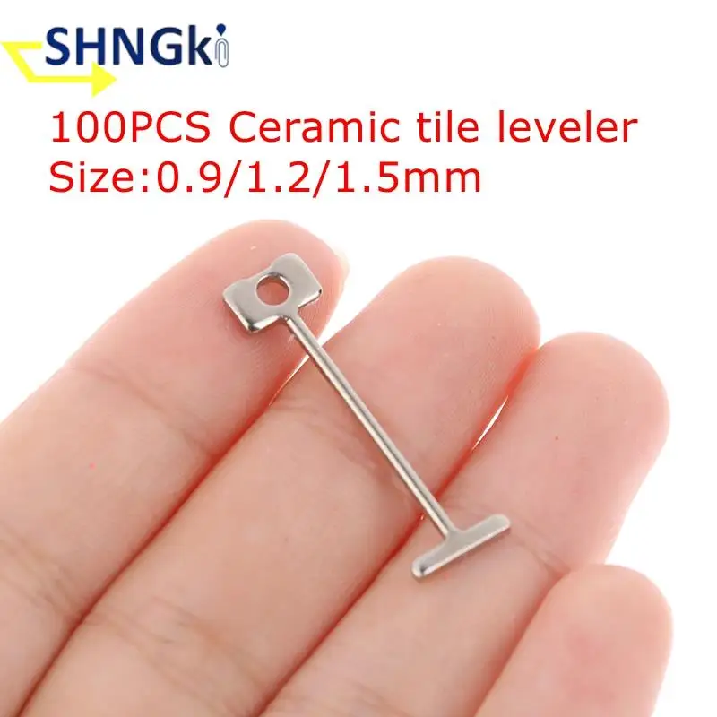 Tile Leveling Tools 100pcs 0.9/1.2/1.5mm Sample Tile Leveling System Can Replace Steel Needle Tile Leveling Device Clearance Tool
