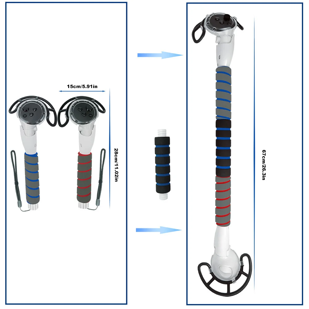 VR Game Handle Controller Grips for Meta Quest 3