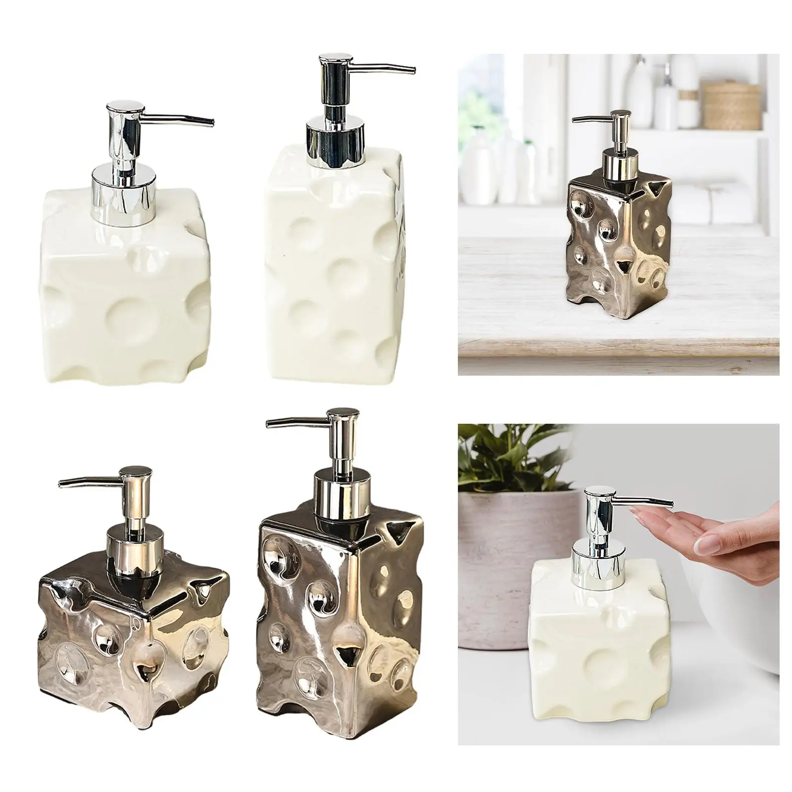 Hand Soap Liquid Dispenser Multipurpose Easy to Fill Leakproof Pump Soap