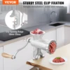 VEVOR Manual Meat Grinder Heavy Duty Cast Iron Hand Meat Grinder Steel Table Clamp Meat Mincer Sausage Maker 1 Cutting Blade 2
