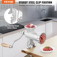 VEVOR Manual Meat Grinder Heavy Duty Cast Iron Hand Meat Grinder Steel Table Clamp Meat Mincer Sausage Maker 1 Cutting Blade 2