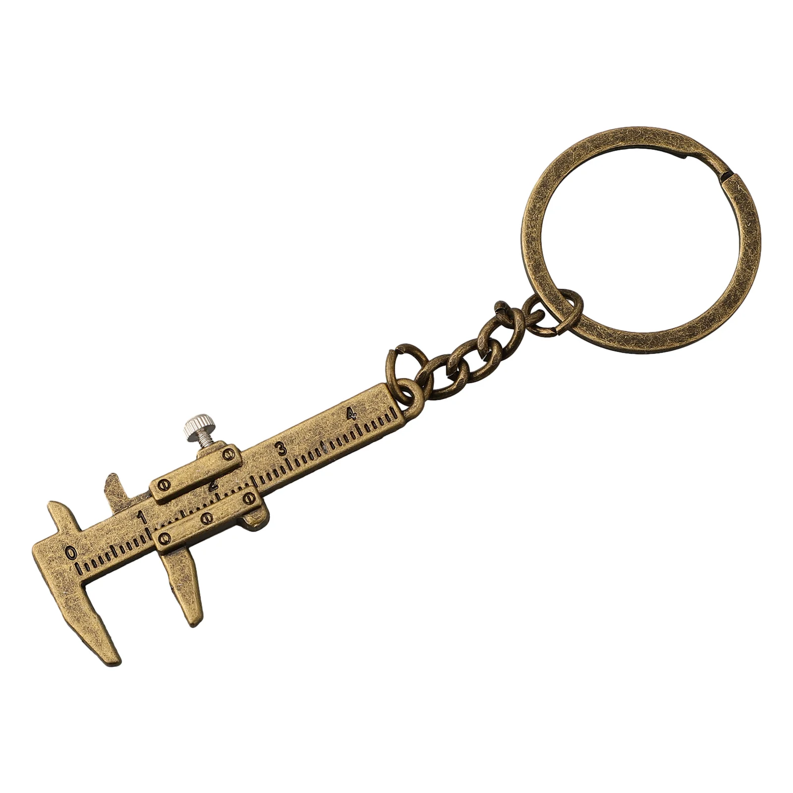 

Portable For Mini Metal Ruler Vernier Caliper Ruler Keys Chain Movable Vernier Caliper Ruler Model Keychain Creative Gift