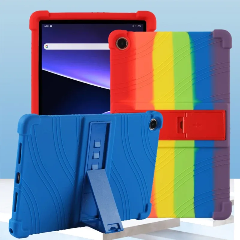 For Lenovo Tab M10 Plus 3rd Gen 10.6 TB125FU 10.3 x606f Case Silicone Stand Cover Tab M10 HD 2nd TB-X306X x505 x605 Tablet Funda