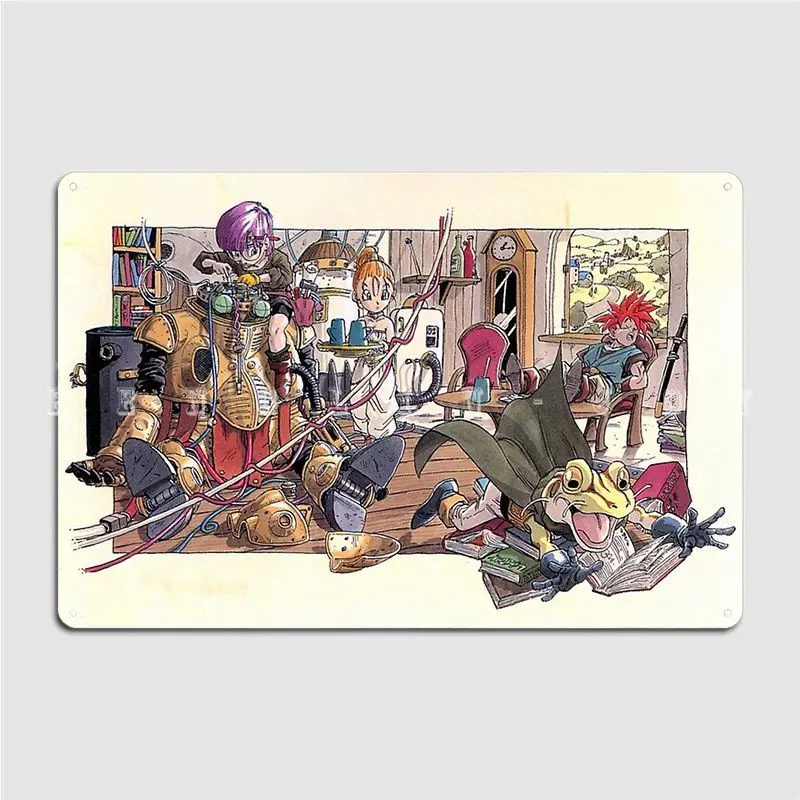 Chrono Trigger Targhe In Metallo Targhe Murali Vintage Murali In Latta Poster