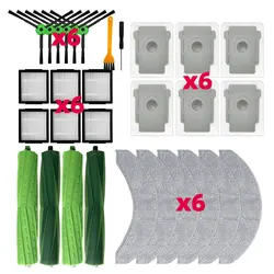Ultimate Cleaning Accessories Kit: Main Brush, Side Brushes, HEPA Filters, Mop Cloths, and Dust Bags (Set 27)