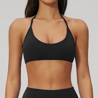 High Intensity Sports Bra Women Hanging Neck Top High Support Push-up Open Back Gym Wear Fitness Bra Yoga Bra Workout Underwear - Image 3