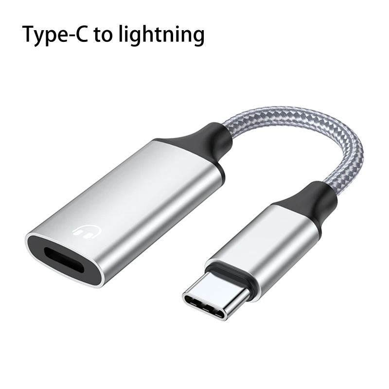 Type to 8 Pin Headphone Call Converter Adapter Cable for MacbookProiPadpro