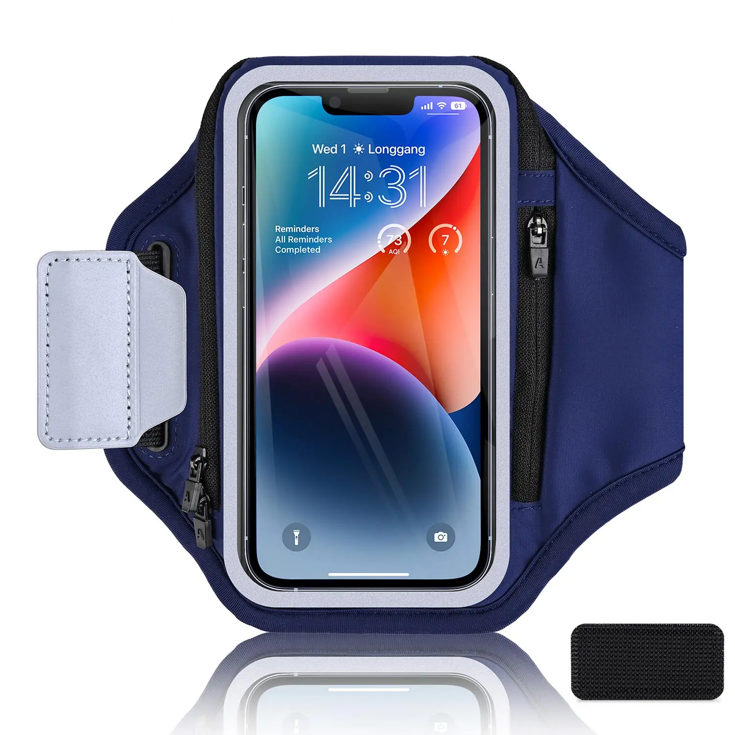 Double Zipper Running Armband For iPhone 15 14 13 12 11 Pro Max 15 Plus Samsung S24 S23 Ultra phone armband mobile phone armband phone arm band sports arm bag fitness arm bag