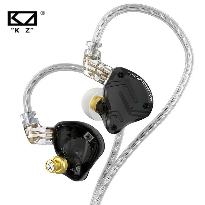 KZ ZS10 PRO X auriculares internos híbridos de Metal de graves HIFI, Auriculares deportivos con cancelación de ruido, KZ ZSN PRO AS16 PRO AS12 ZSX ZEX