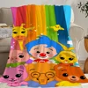 warm Cartoon soft plush Cute blanket suitable for sofa living P-Plim room office baby bedroom travel Plim gift Flannel 4