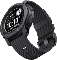 Nylon Rugged Breathable Watch Band - Instinct 22mm (Black)