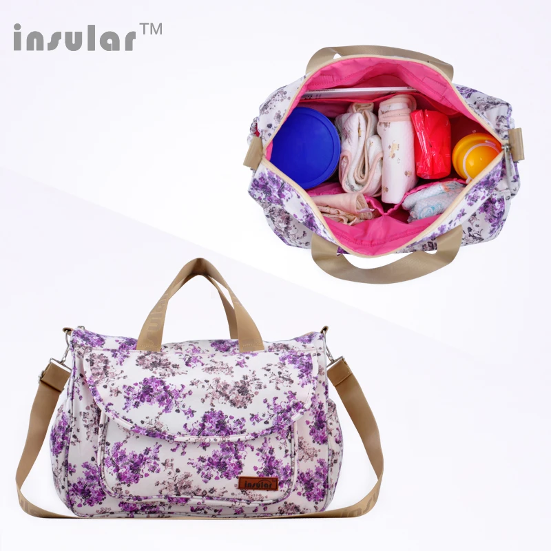 Insular Baby Diaper Bag Fashion Nappy Stroller Bag Organizer Pouch  Maternity Mommy Bag Mother Tote Diaper