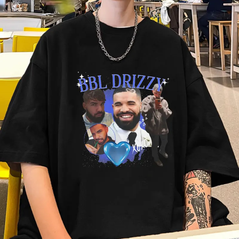 

Funny Drake Tshirt Summer Men Women Hip Hop T Shirts Rapper Oversized Streetwear Short Sleeve T-shirt Fashion Couple Clothes Tee