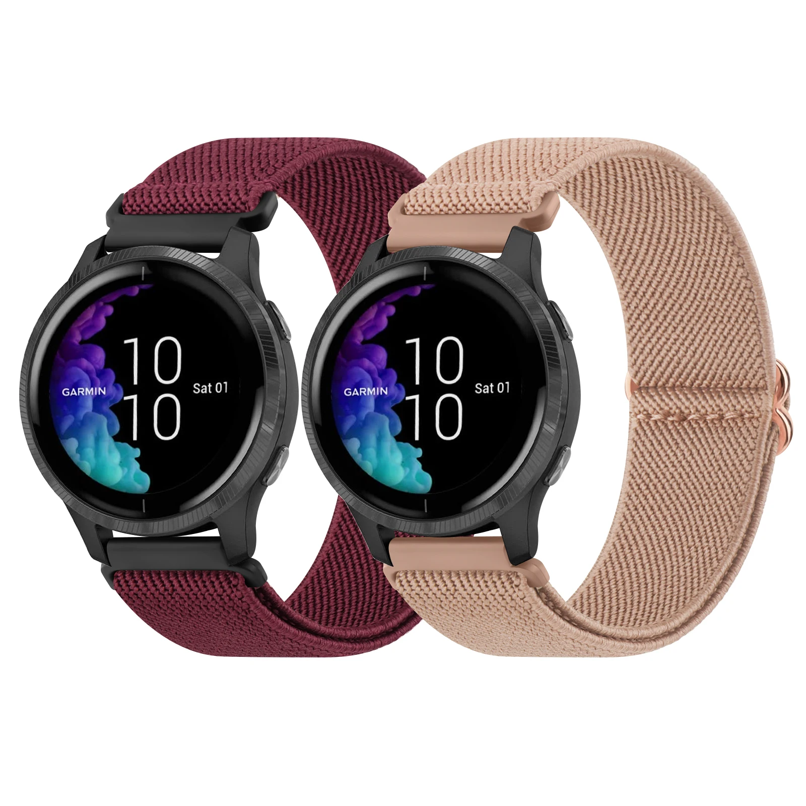 2 Pz/Lotto 20.5Mm Cinturino Elastico Per Garmin Vivoactive 3 /Vivoactive 3 Cinturino Musicale Per Cinturino Garmin Forerunner 645/245/245M