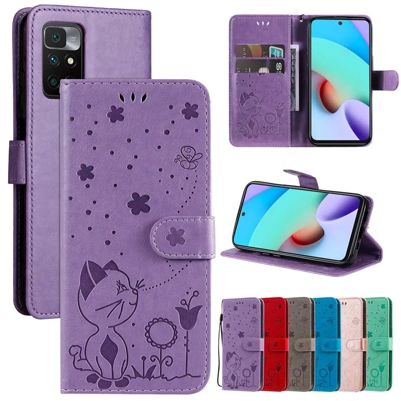 

Leather Case for Xiaomi Redmi Note 10 Pro Mi 10T 11T 11 Lite 5G Redmi 10 9 9A 9C 9T 9S 10S Cover Flip Card Wallet Back Coque