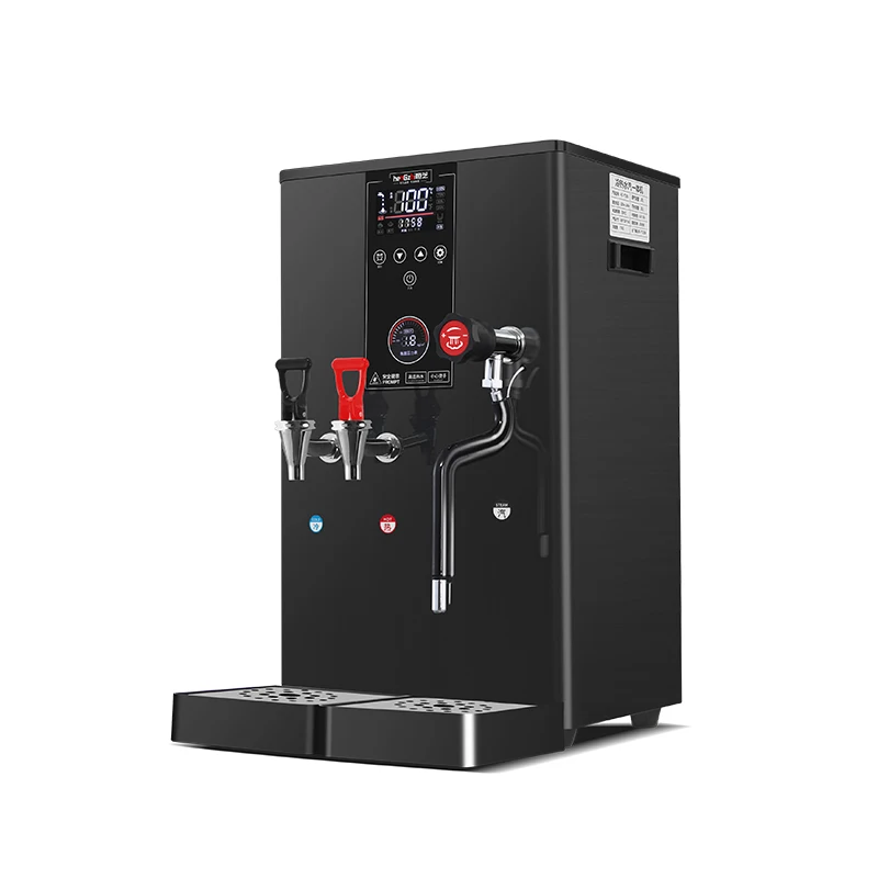 20L Commercial Intelligent LCD Touch Screen Water Boiling Machine With Steam 50L/H Hot Water And Cold Water Milk Foam Equipment 2