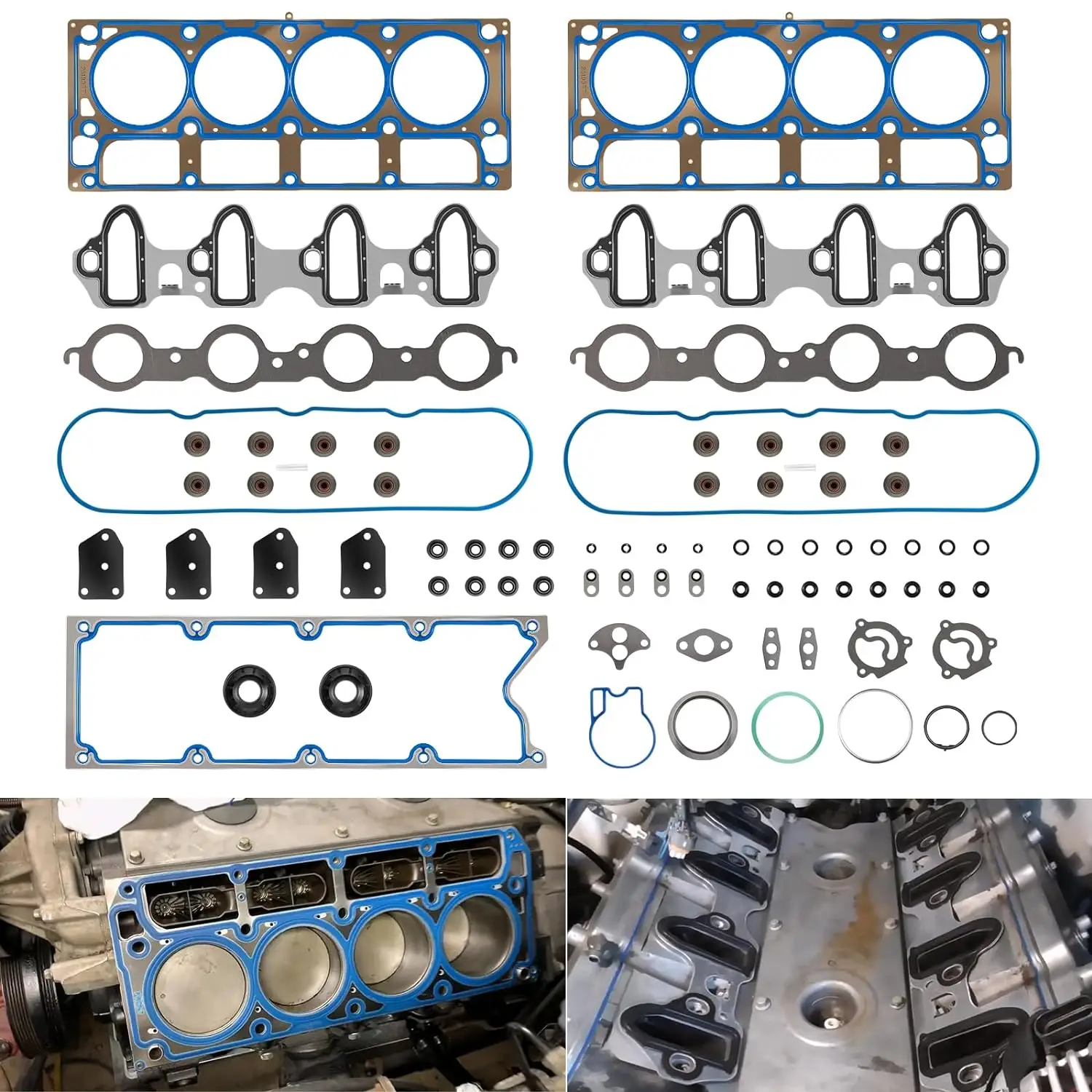 

HS 26191 PT-1 Engine Cylinder Head Gasket Set for 2002-2011 Chevy Tahoe Avalanche Suburban Express, for GMC Envoy Savana Sierra