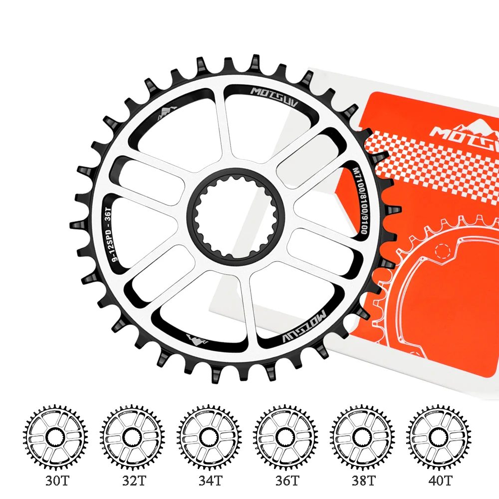 

12-скоростная Звездочка M6100 M7100 M8100 M9100 для Shimano, прямой монтаж, кривошипная система 30T/32T/34T/36T/38T/40T, запчасти для велосипедной цепи