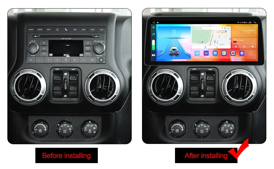  Inch 8g+128g Android 11 Auto Stereo For Jeep Wrangler 3 Jk 2010 - 2018  Car Radio Stereo Multimedia Player Gps Navigation - Car Multimedia Player -  AliExpress